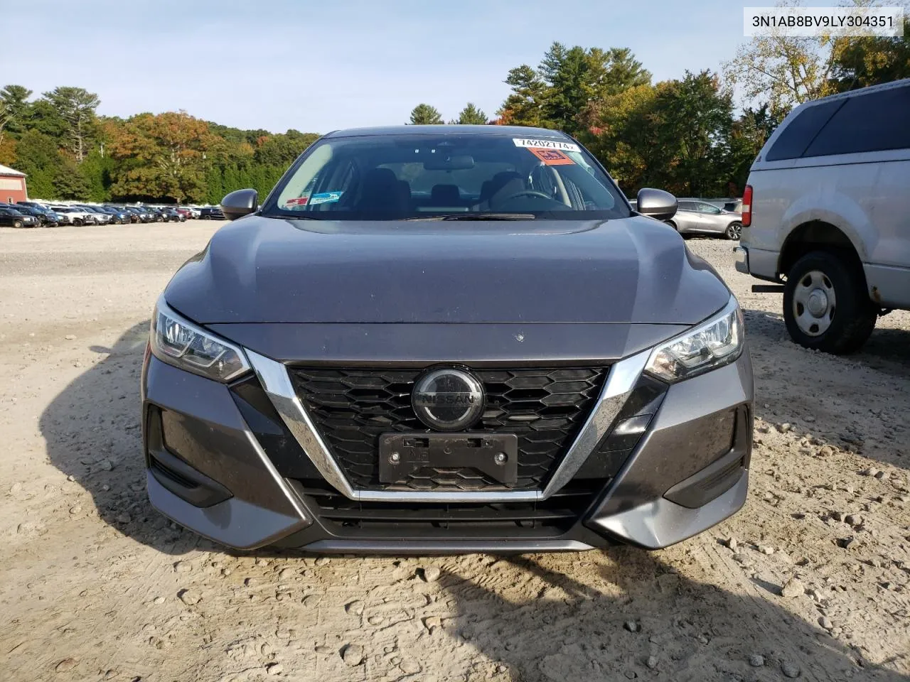 2020 Nissan Sentra S VIN: 3N1AB8BV9LY304351 Lot: 74202774