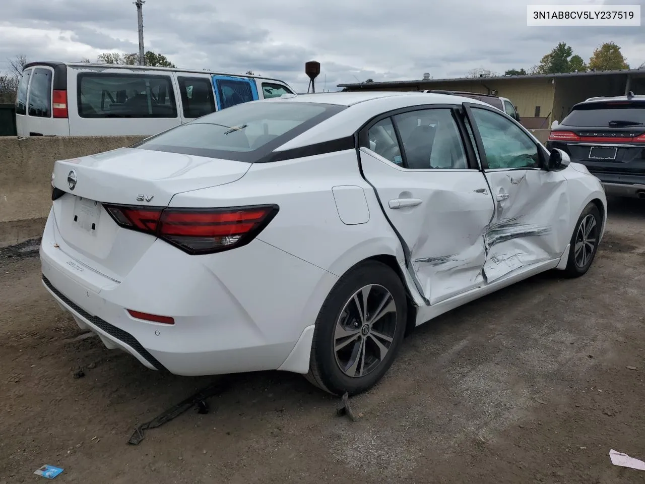 2020 Nissan Sentra Sv VIN: 3N1AB8CV5LY237519 Lot: 74204494