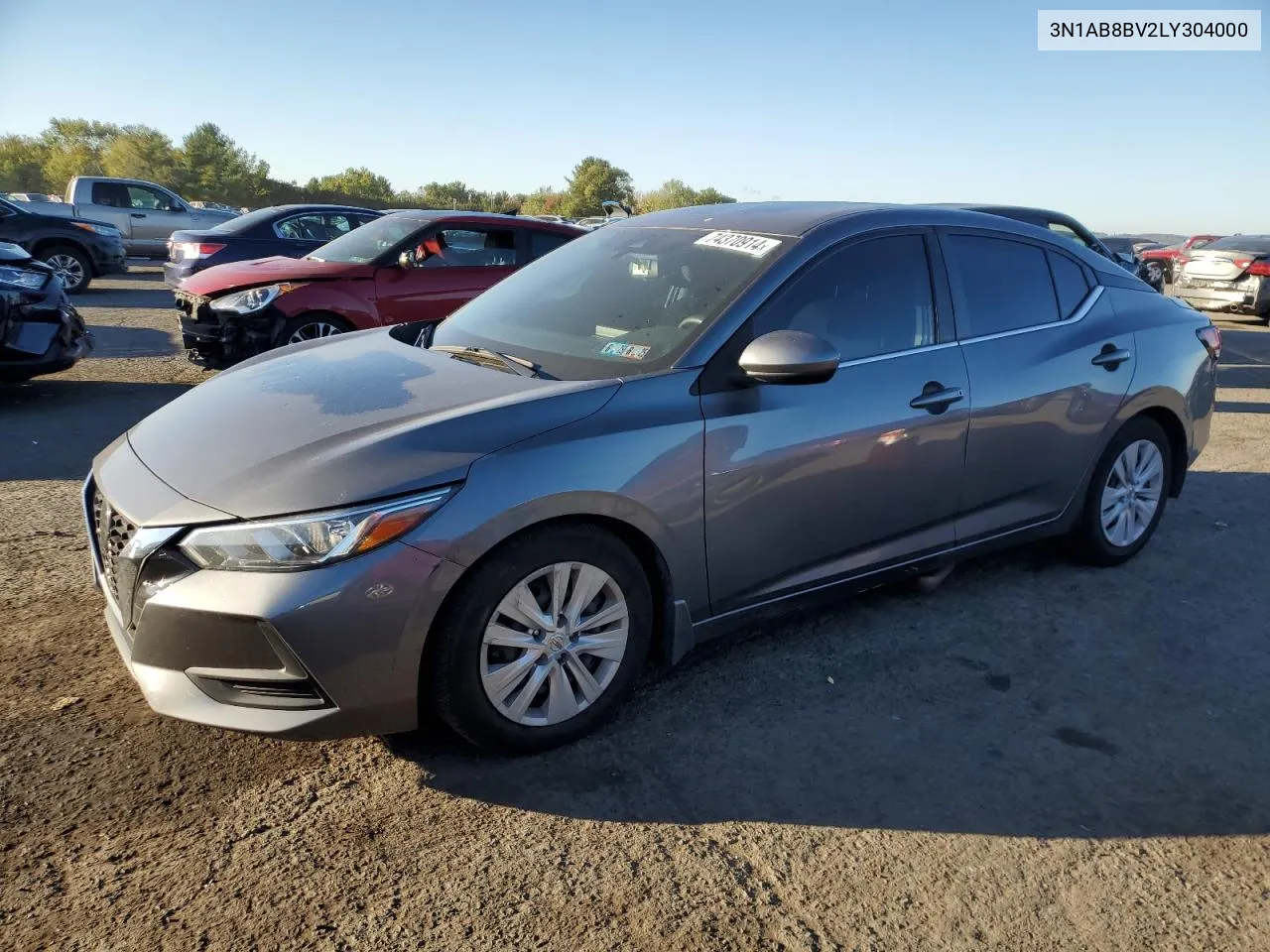 2020 Nissan Sentra S VIN: 3N1AB8BV2LY304000 Lot: 74370914