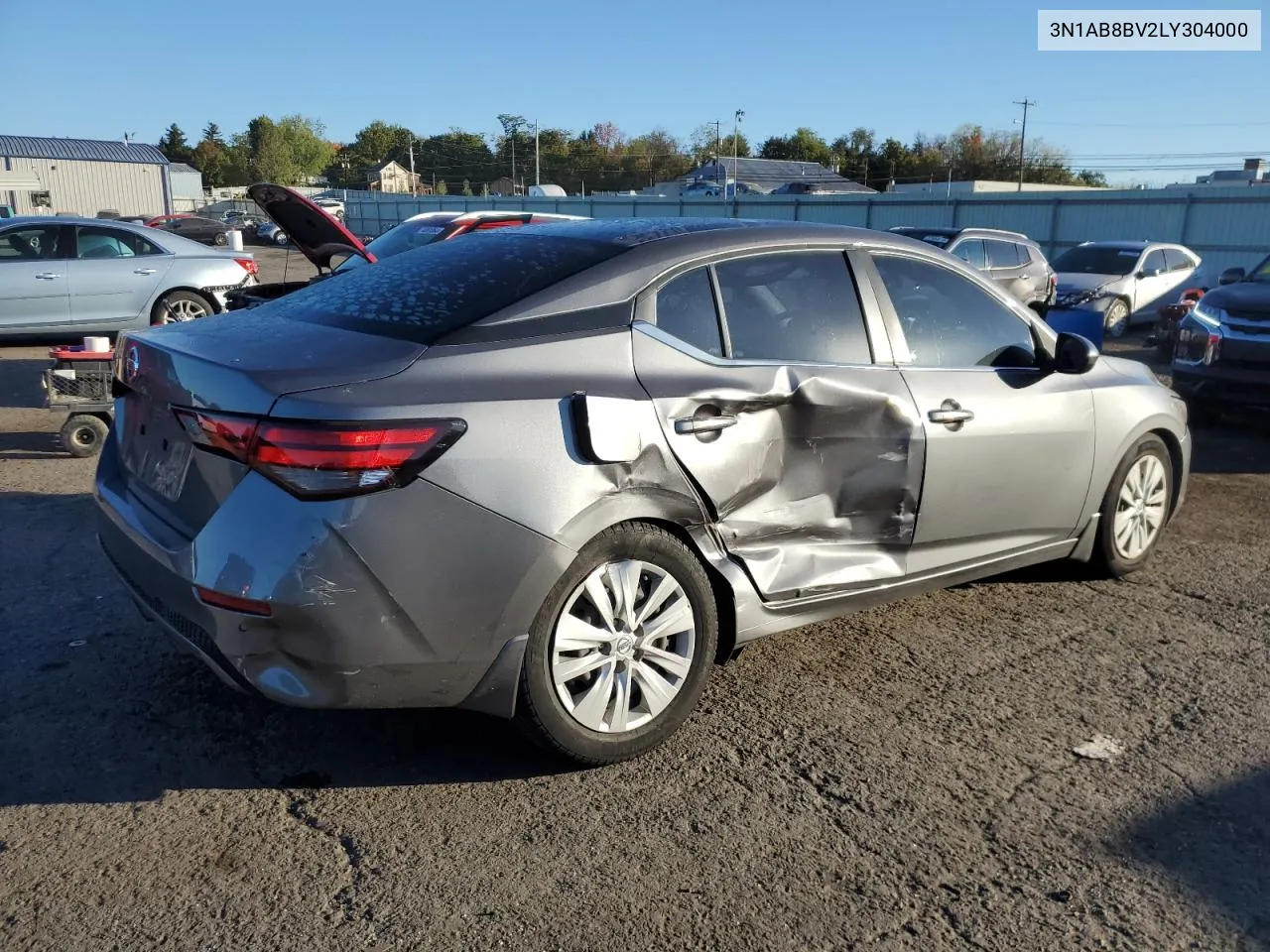 2020 Nissan Sentra S VIN: 3N1AB8BV2LY304000 Lot: 74370914