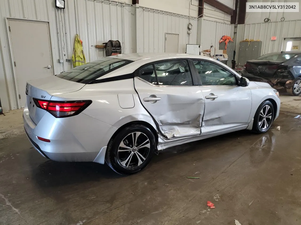 2020 Nissan Sentra Sv VIN: 3N1AB8CV5LY312042 Lot: 74372784