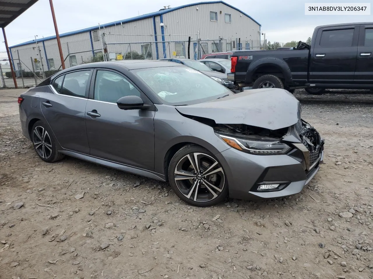 2020 Nissan Sentra Sr VIN: 3N1AB8DV3LY206347 Lot: 74374524