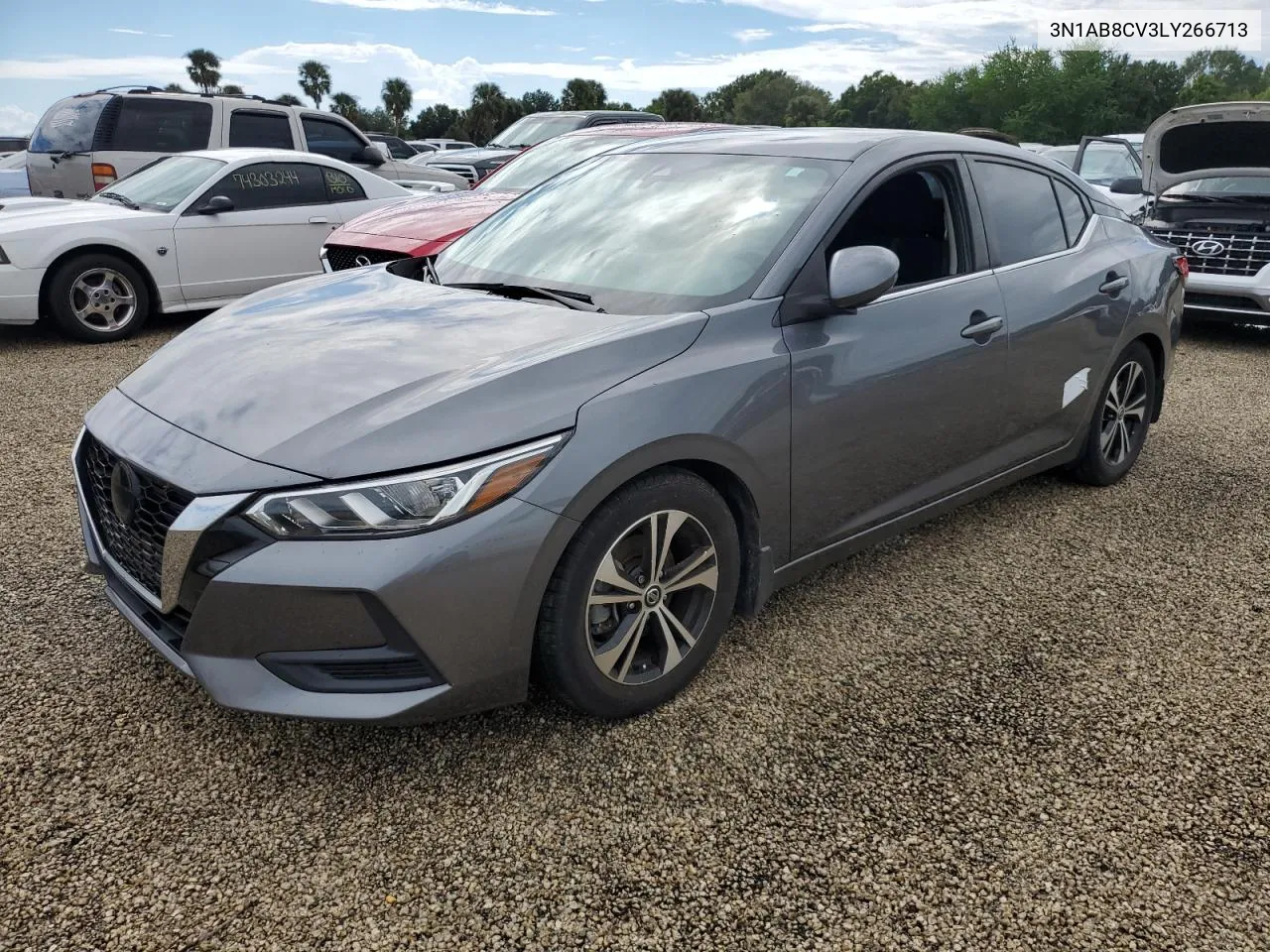 2020 Nissan Sentra Sv VIN: 3N1AB8CV3LY266713 Lot: 74421254