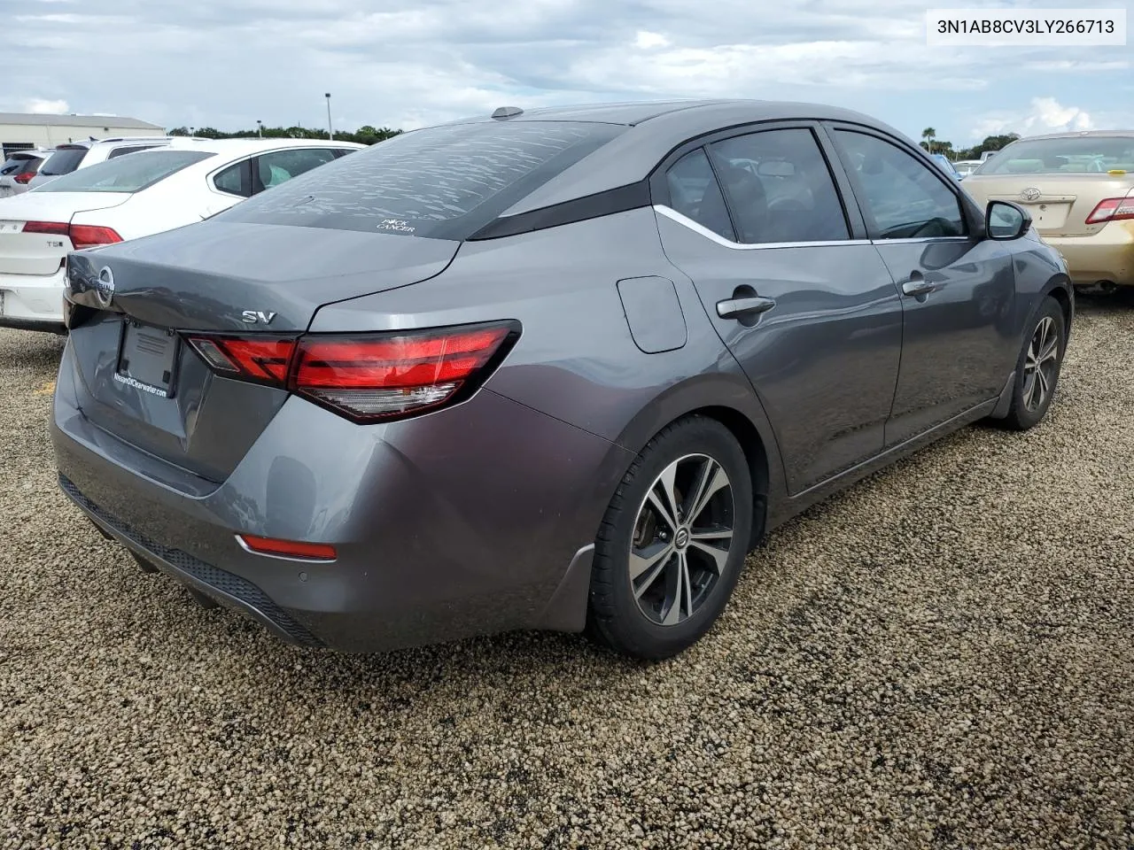 2020 Nissan Sentra Sv VIN: 3N1AB8CV3LY266713 Lot: 74421254