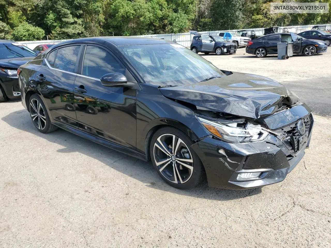 2020 Nissan Sentra Sr VIN: 3N1AB8DVXLY215501 Lot: 74442824