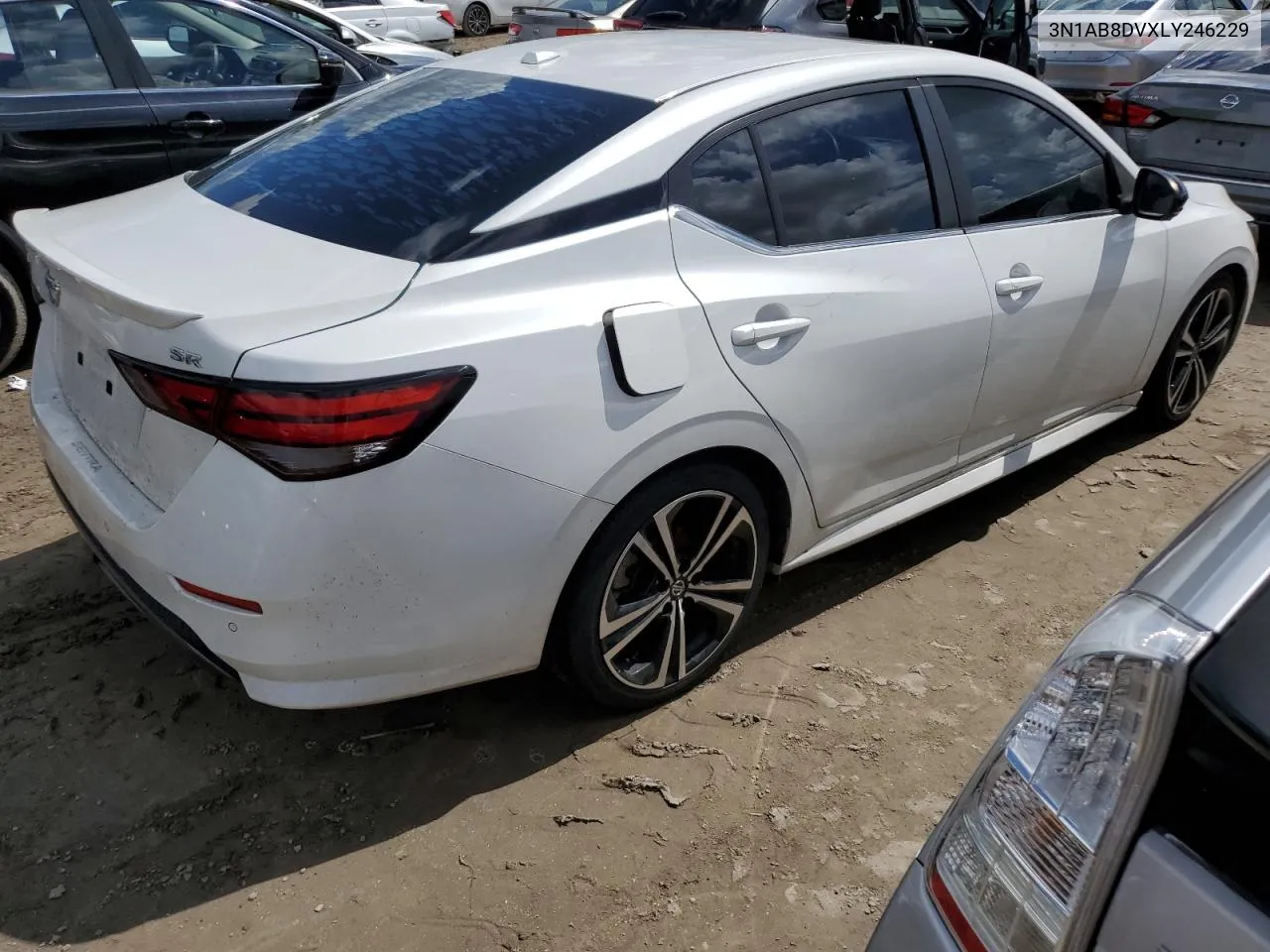 2020 Nissan Sentra Sr VIN: 3N1AB8DVXLY246229 Lot: 74454424