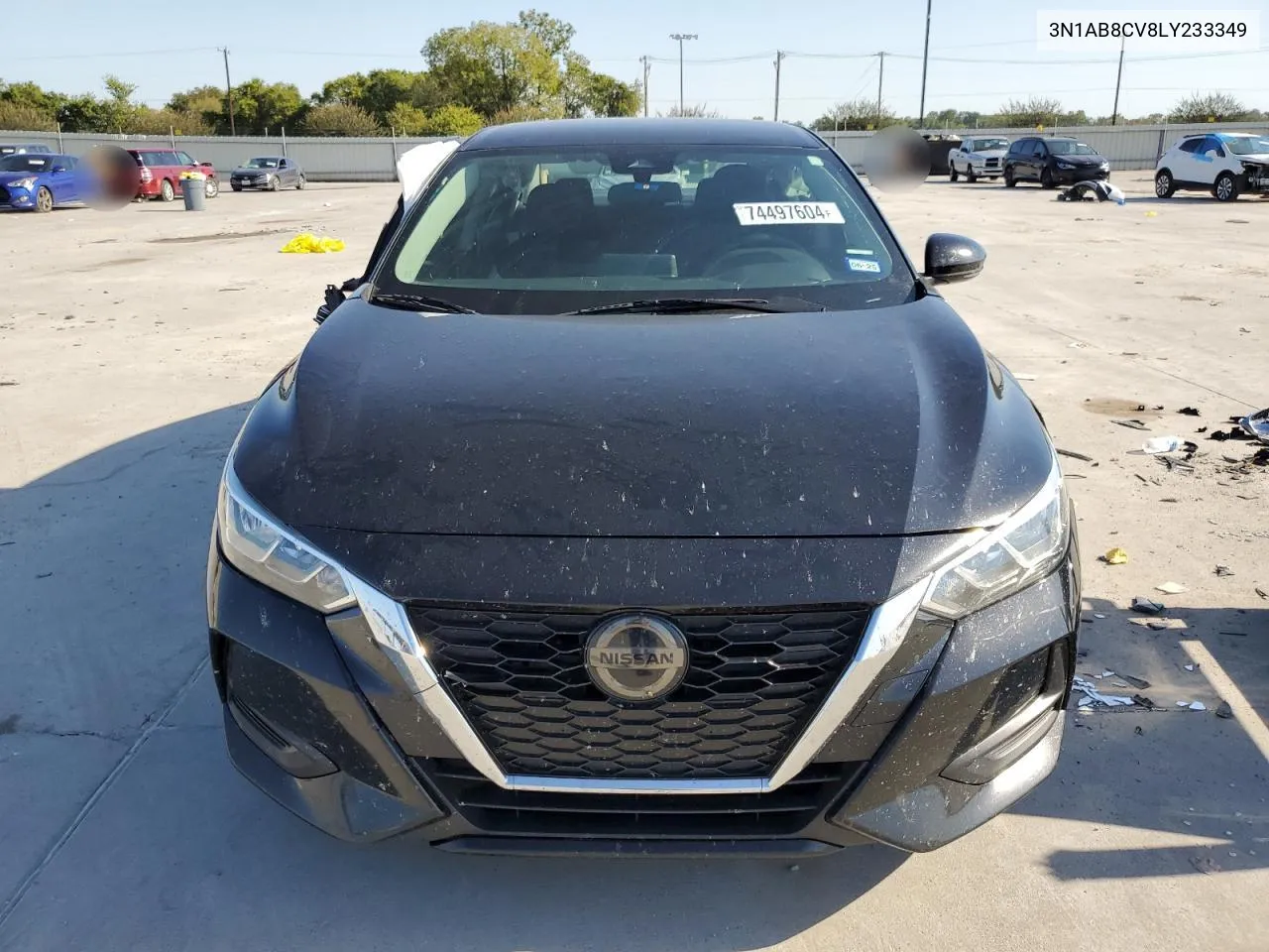 2020 Nissan Sentra Sv VIN: 3N1AB8CV8LY233349 Lot: 74497604