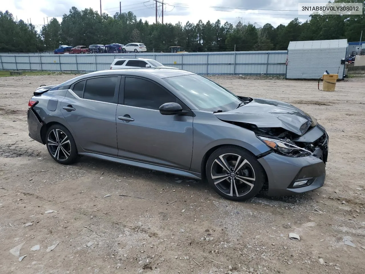 2020 Nissan Sentra Sr VIN: 3N1AB8DV0LY308012 Lot: 74525704