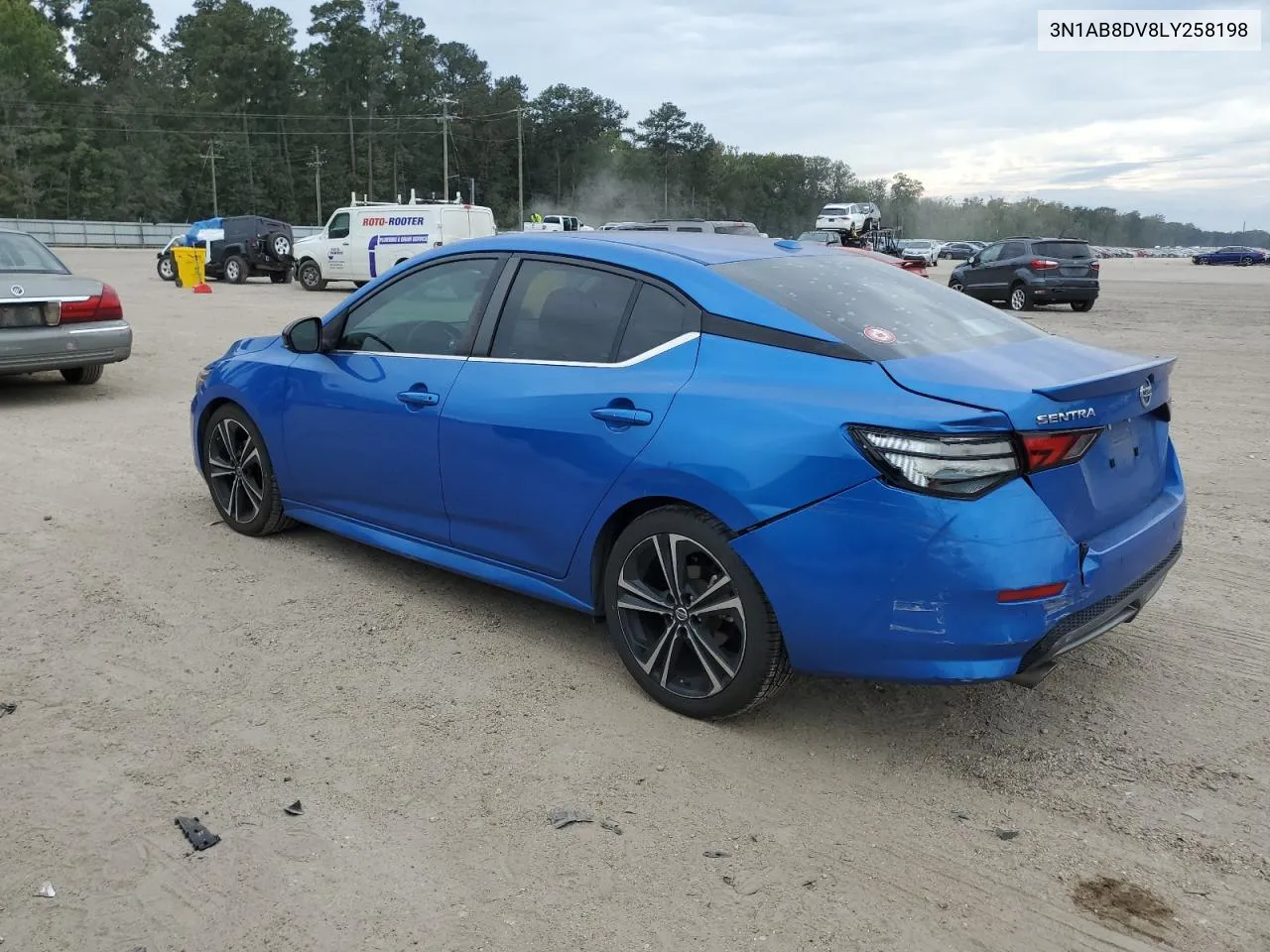 2020 Nissan Sentra Sr VIN: 3N1AB8DV8LY258198 Lot: 74628564