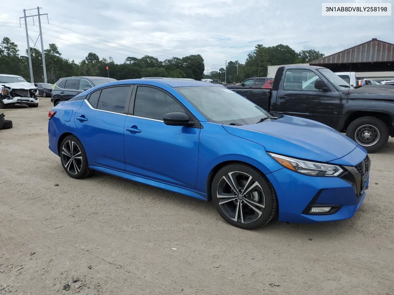 2020 Nissan Sentra Sr VIN: 3N1AB8DV8LY258198 Lot: 74628564