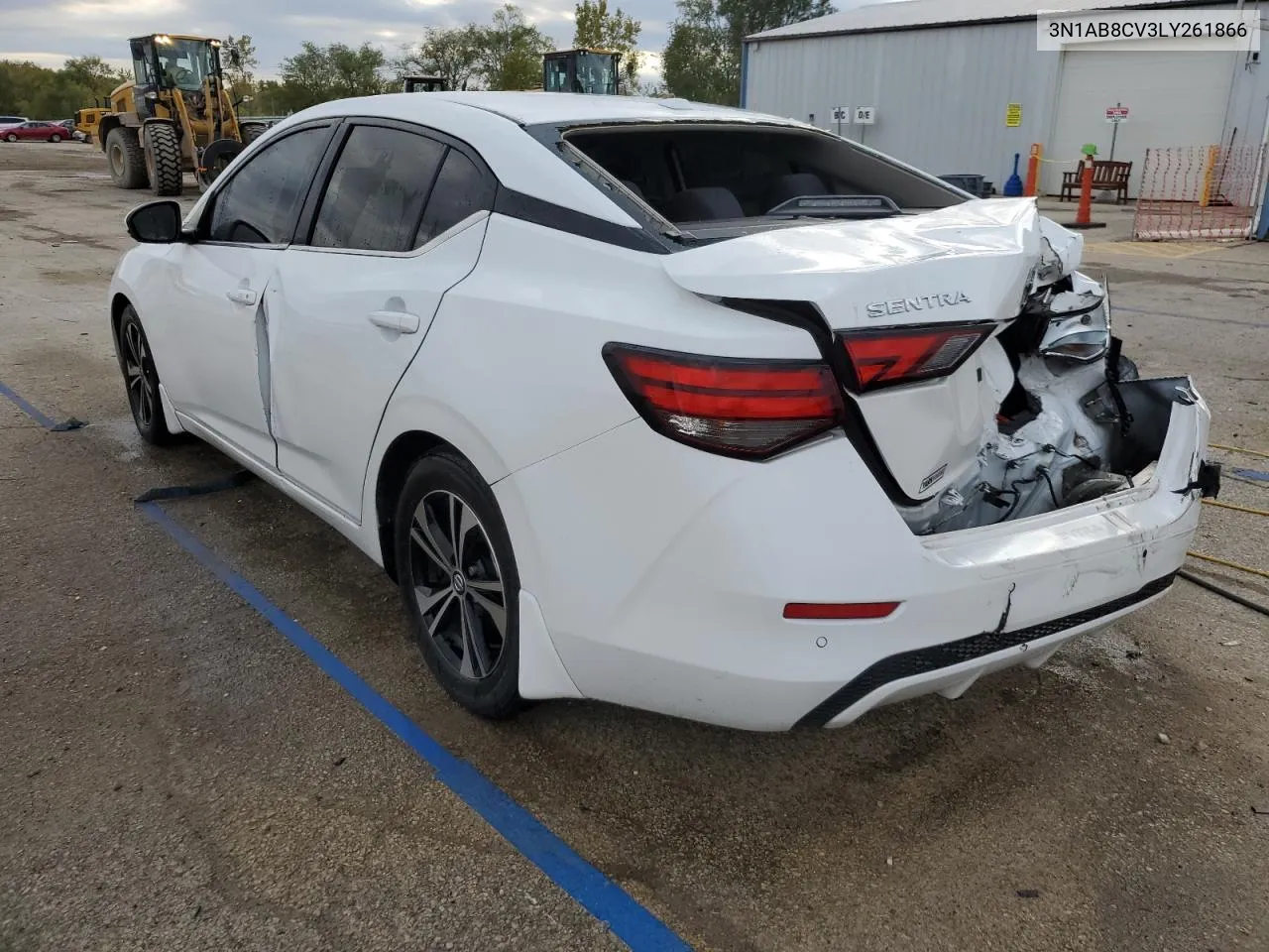 2020 Nissan Sentra Sv VIN: 3N1AB8CV3LY261866 Lot: 74752314