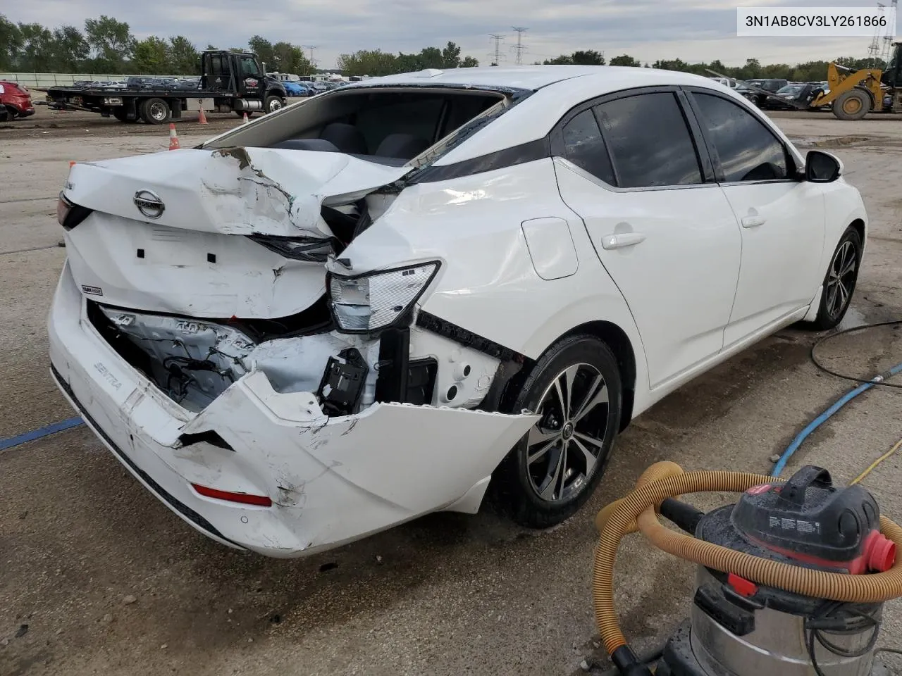 2020 Nissan Sentra Sv VIN: 3N1AB8CV3LY261866 Lot: 74752314