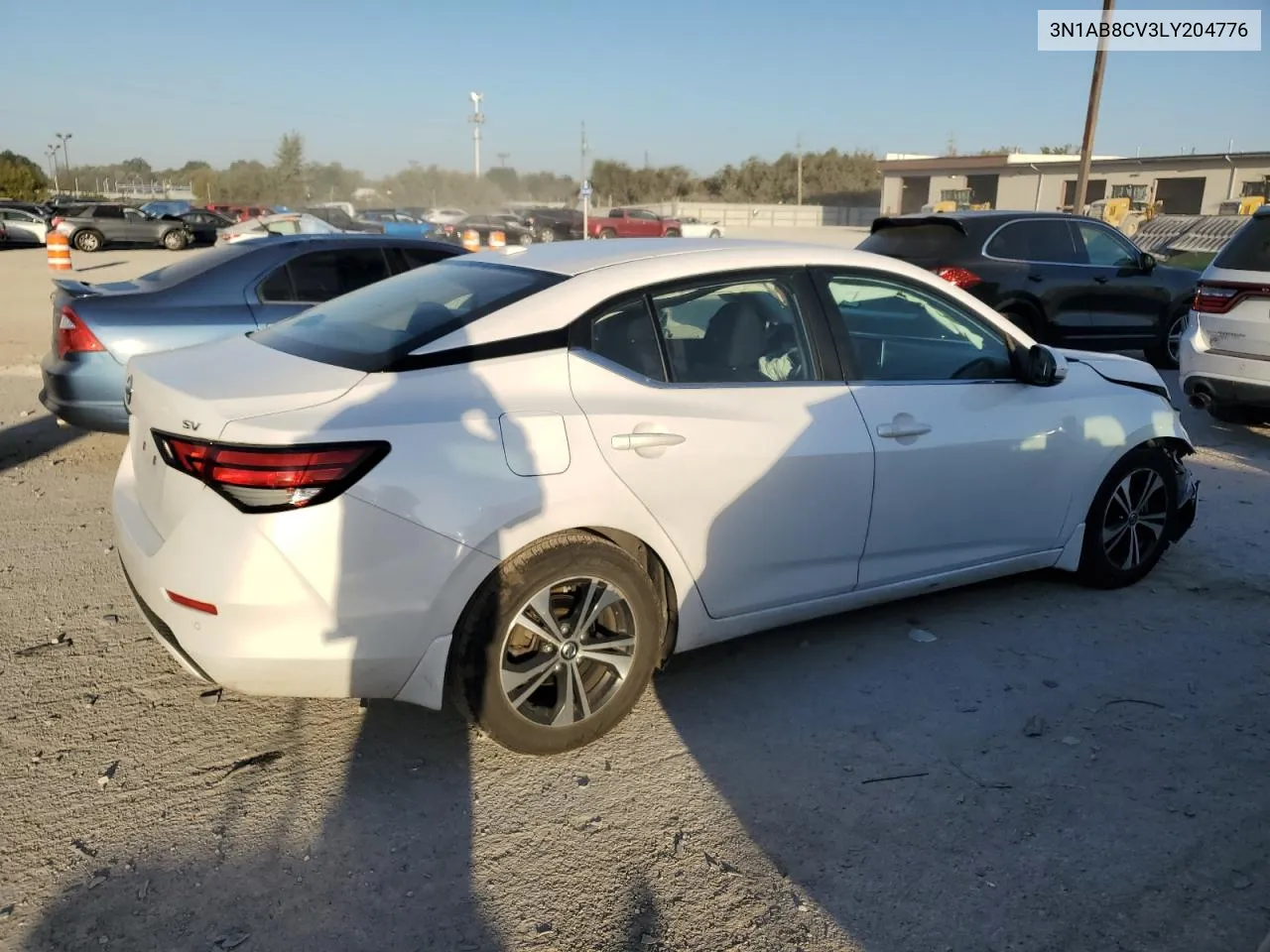 2020 Nissan Sentra Sv VIN: 3N1AB8CV3LY204776 Lot: 74980984