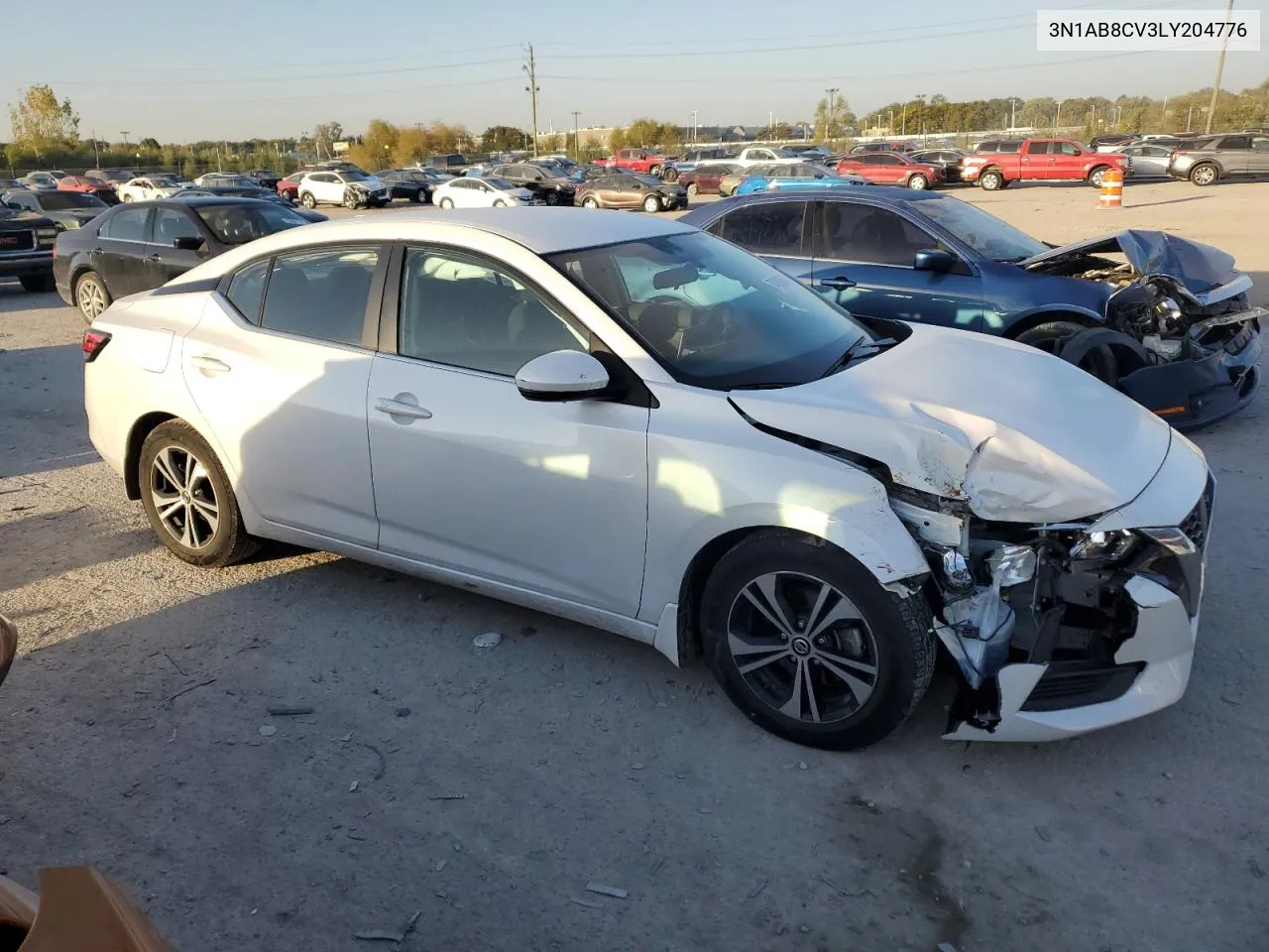 2020 Nissan Sentra Sv VIN: 3N1AB8CV3LY204776 Lot: 74980984