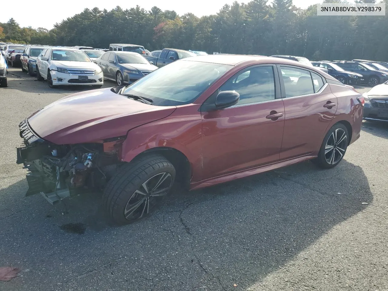 2020 Nissan Sentra Sr VIN: 3N1AB8DV3LY298379 Lot: 75012444