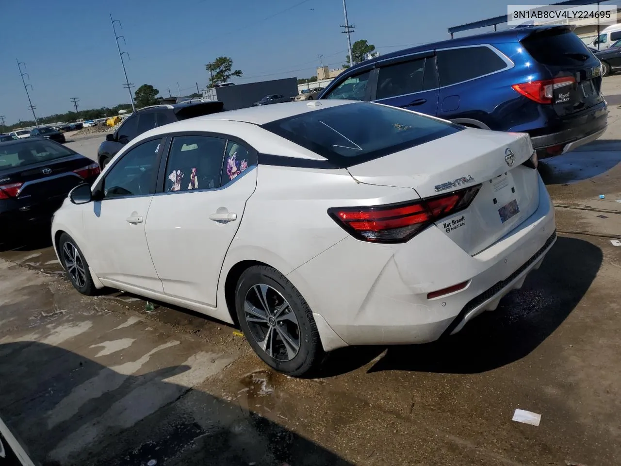 2020 Nissan Sentra Sv VIN: 3N1AB8CV4LY224695 Lot: 75014944