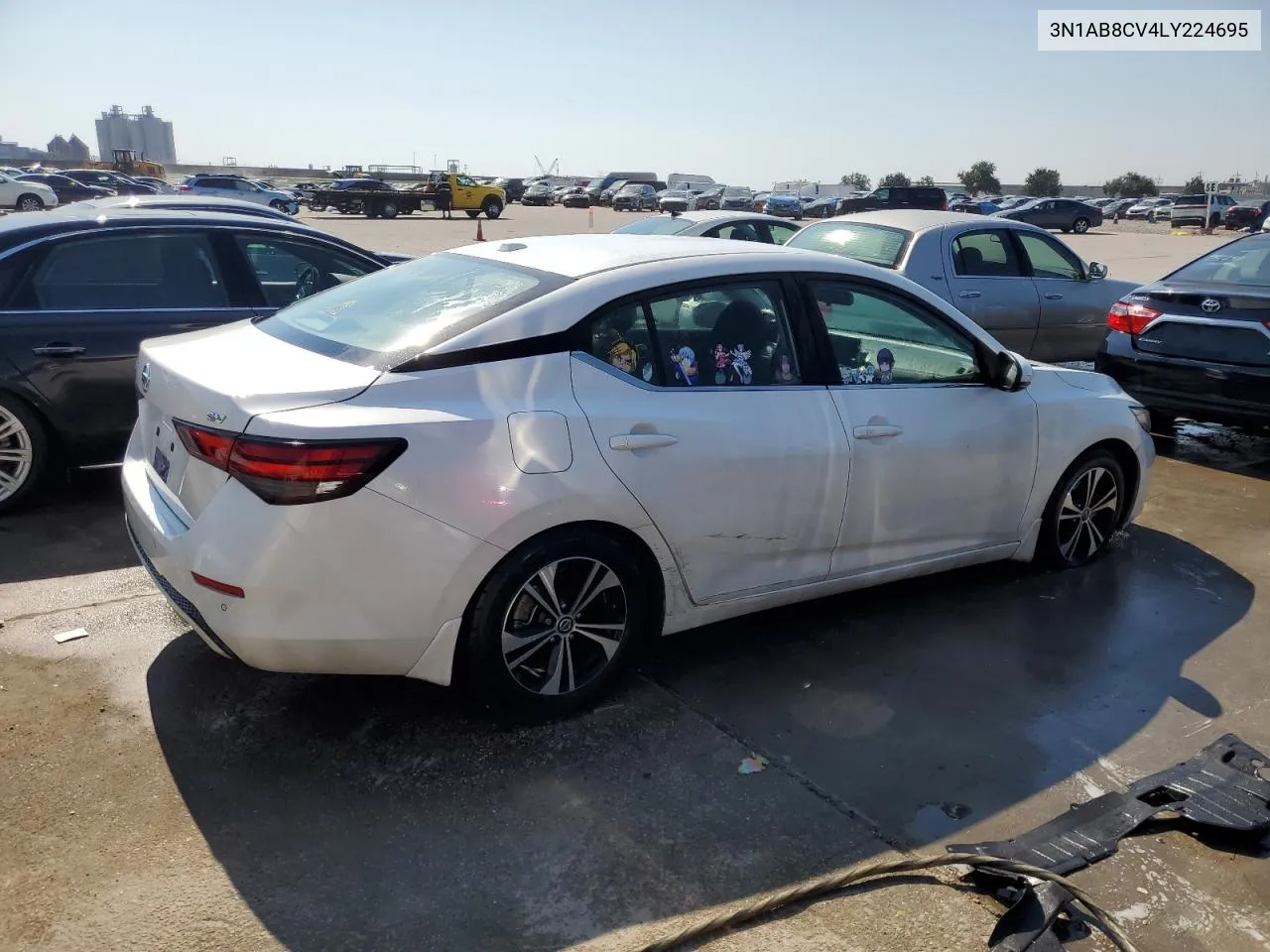 2020 Nissan Sentra Sv VIN: 3N1AB8CV4LY224695 Lot: 75014944