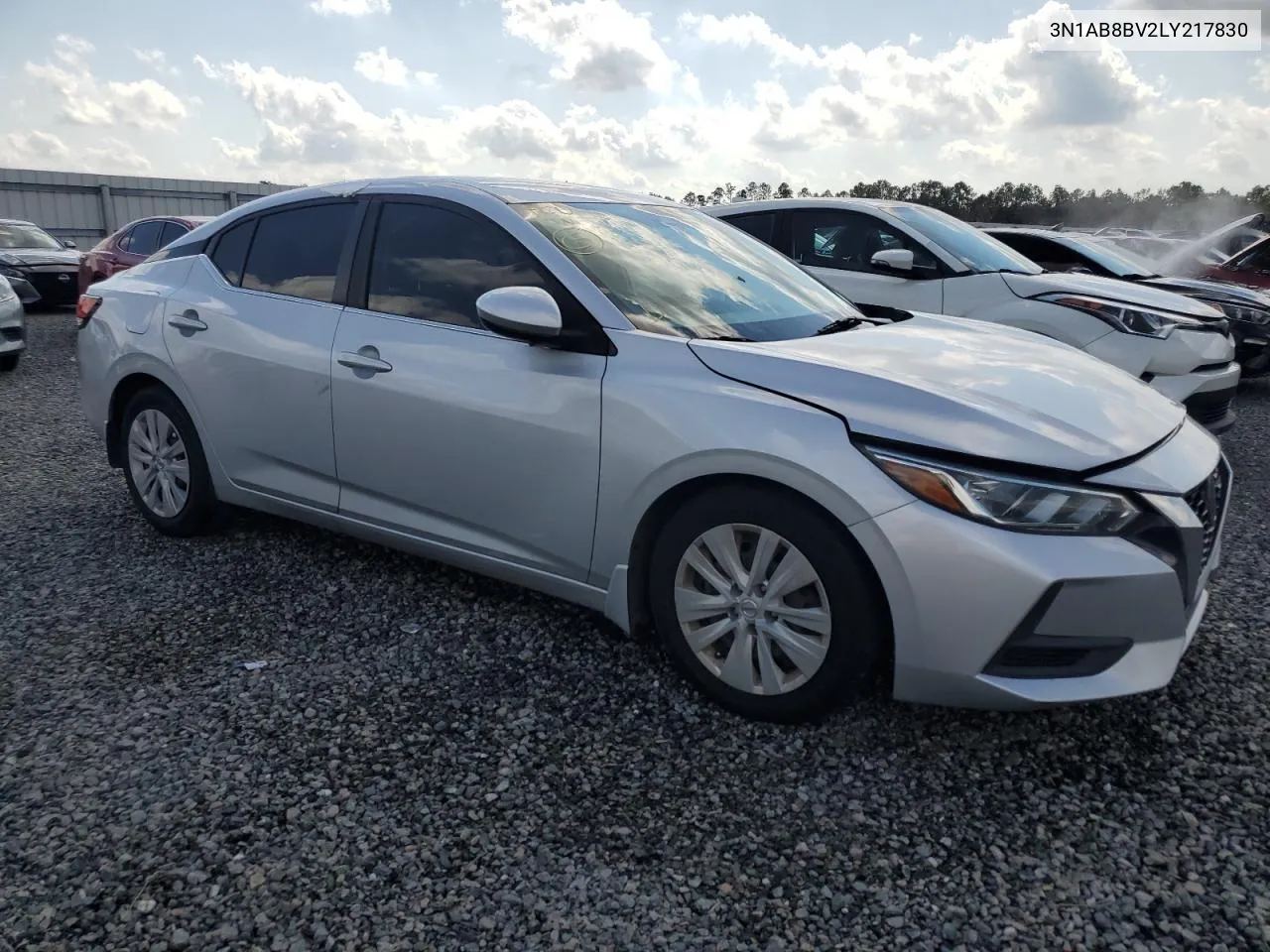 2020 Nissan Sentra S VIN: 3N1AB8BV2LY217830 Lot: 75019814