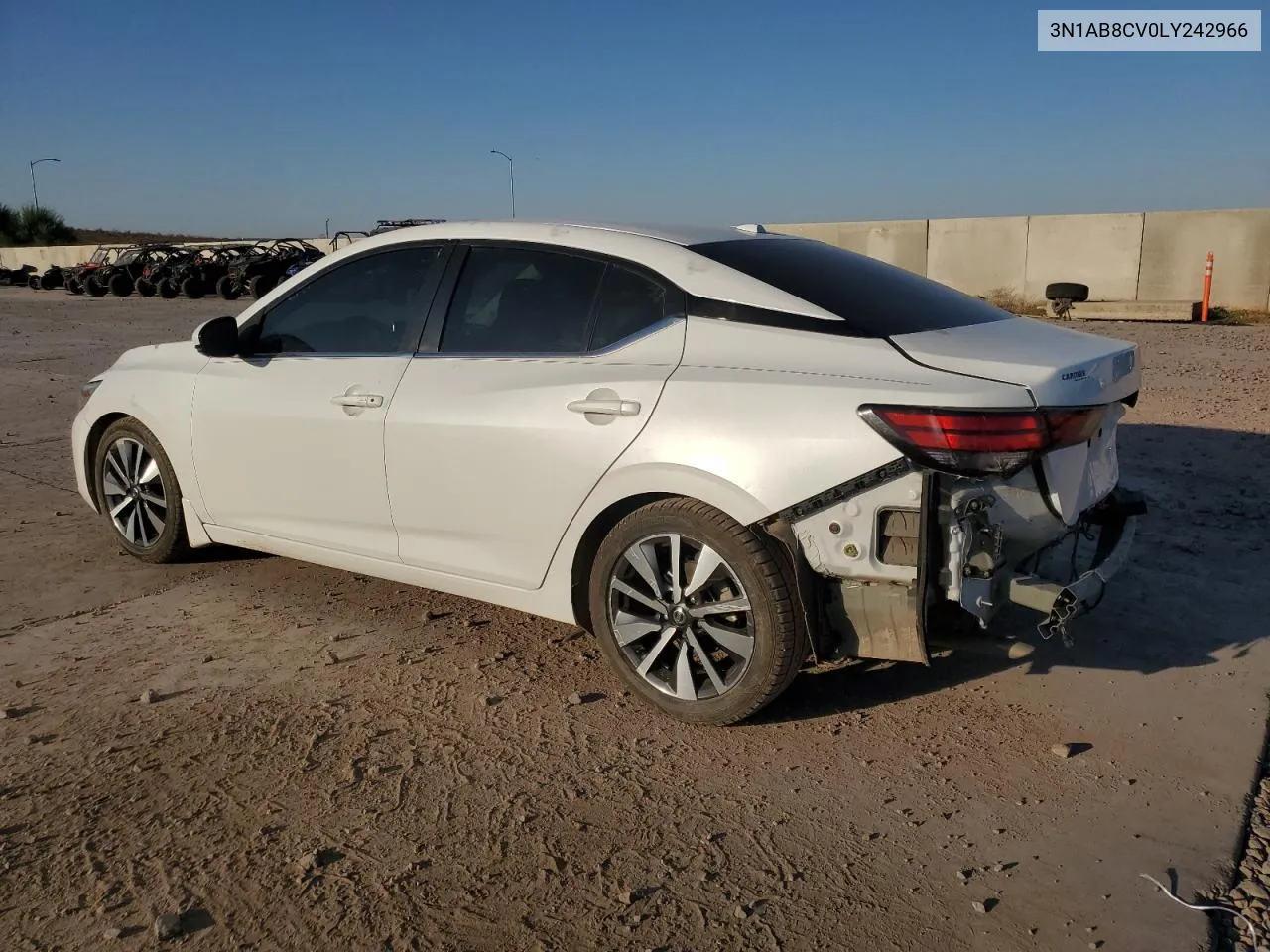 2020 Nissan Sentra Sv VIN: 3N1AB8CV0LY242966 Lot: 75064824