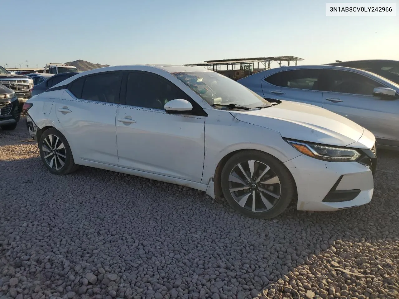 2020 Nissan Sentra Sv VIN: 3N1AB8CV0LY242966 Lot: 75064824