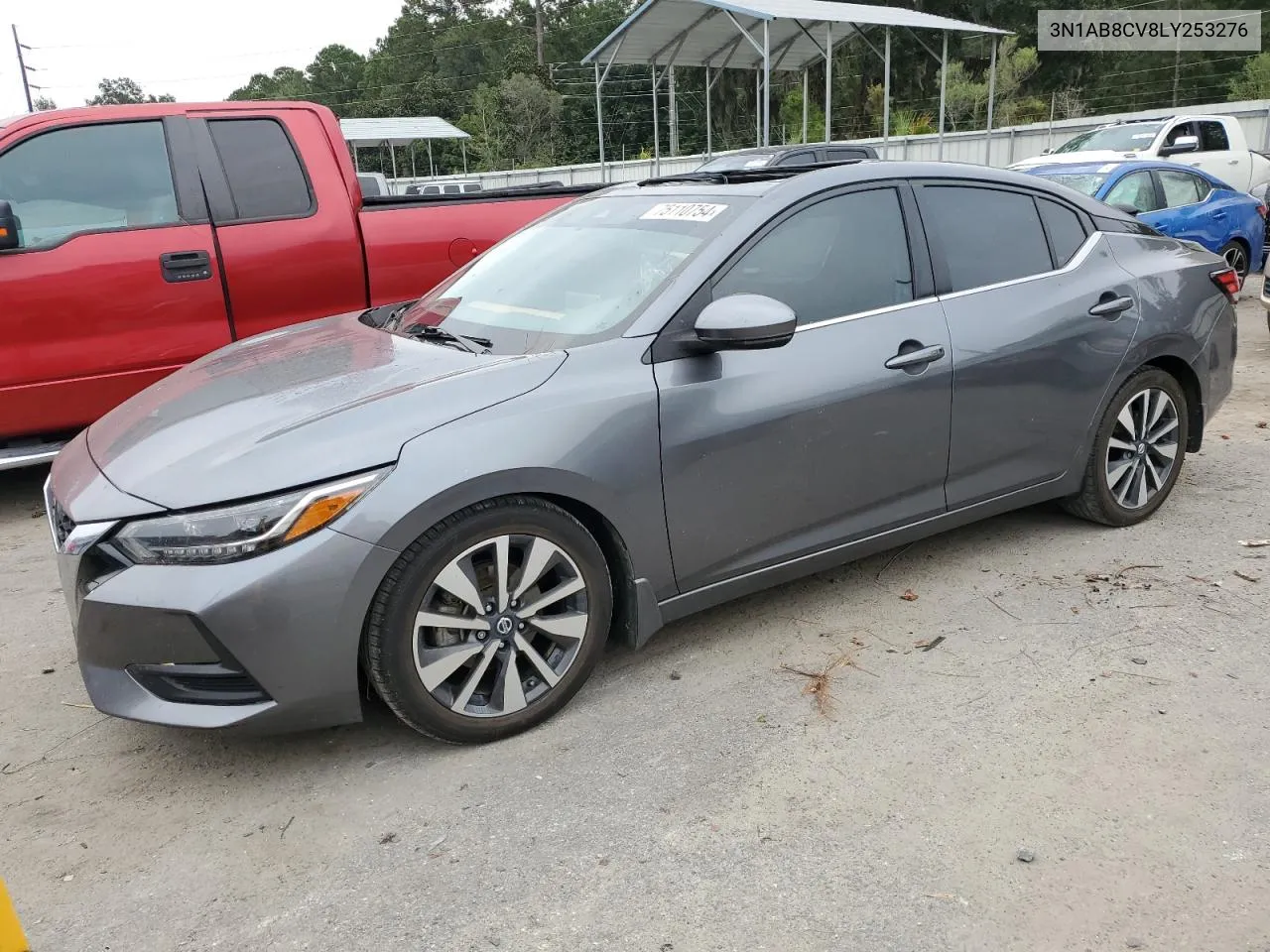 2020 Nissan Sentra Sv VIN: 3N1AB8CV8LY253276 Lot: 75110754