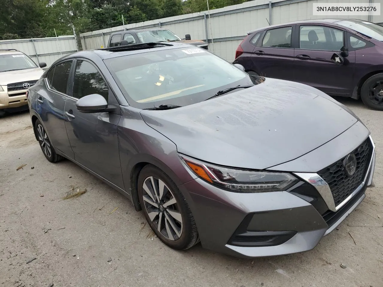 2020 Nissan Sentra Sv VIN: 3N1AB8CV8LY253276 Lot: 75110754