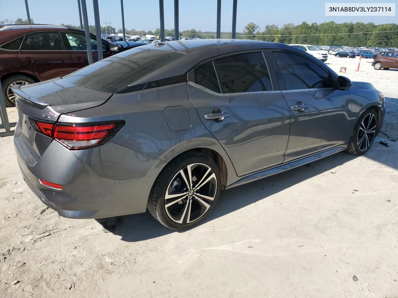 2020 Nissan Sentra Sr VIN: 3N1AB8DV3LY237114 Lot: 75133054