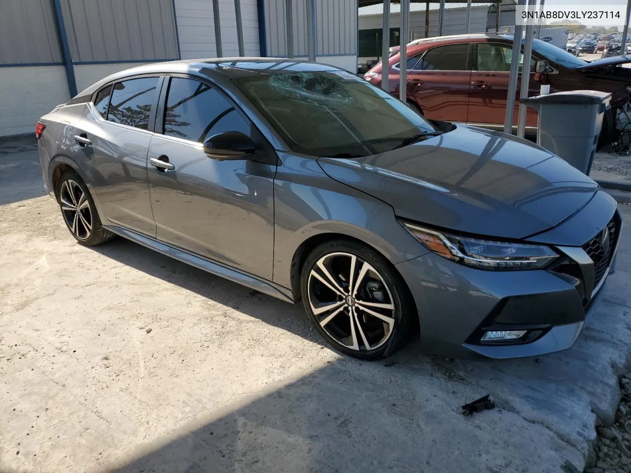 2020 Nissan Sentra Sr VIN: 3N1AB8DV3LY237114 Lot: 75133054