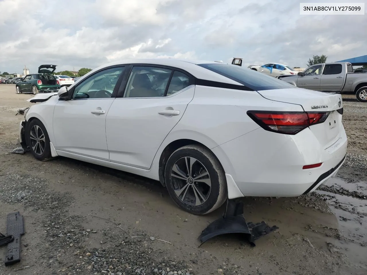 2020 Nissan Sentra Sv VIN: 3N1AB8CV1LY275099 Lot: 75167474