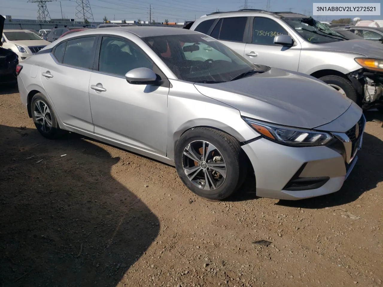 2020 Nissan Sentra Sv VIN: 3N1AB8CV2LY272521 Lot: 75177714