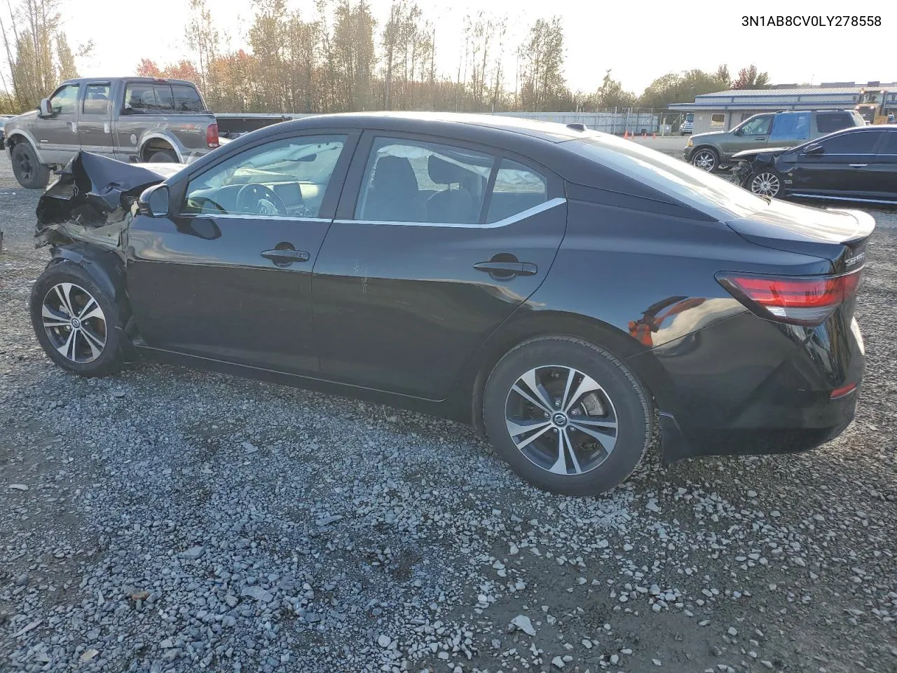 2020 Nissan Sentra Sv VIN: 3N1AB8CV0LY278558 Lot: 75225044