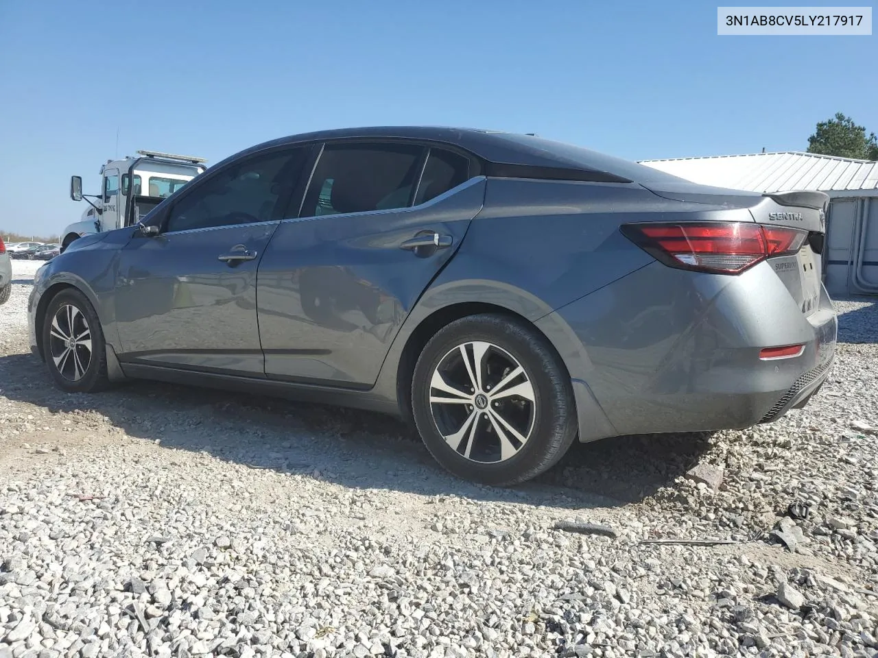 2020 Nissan Sentra Sv VIN: 3N1AB8CV5LY217917 Lot: 75308994