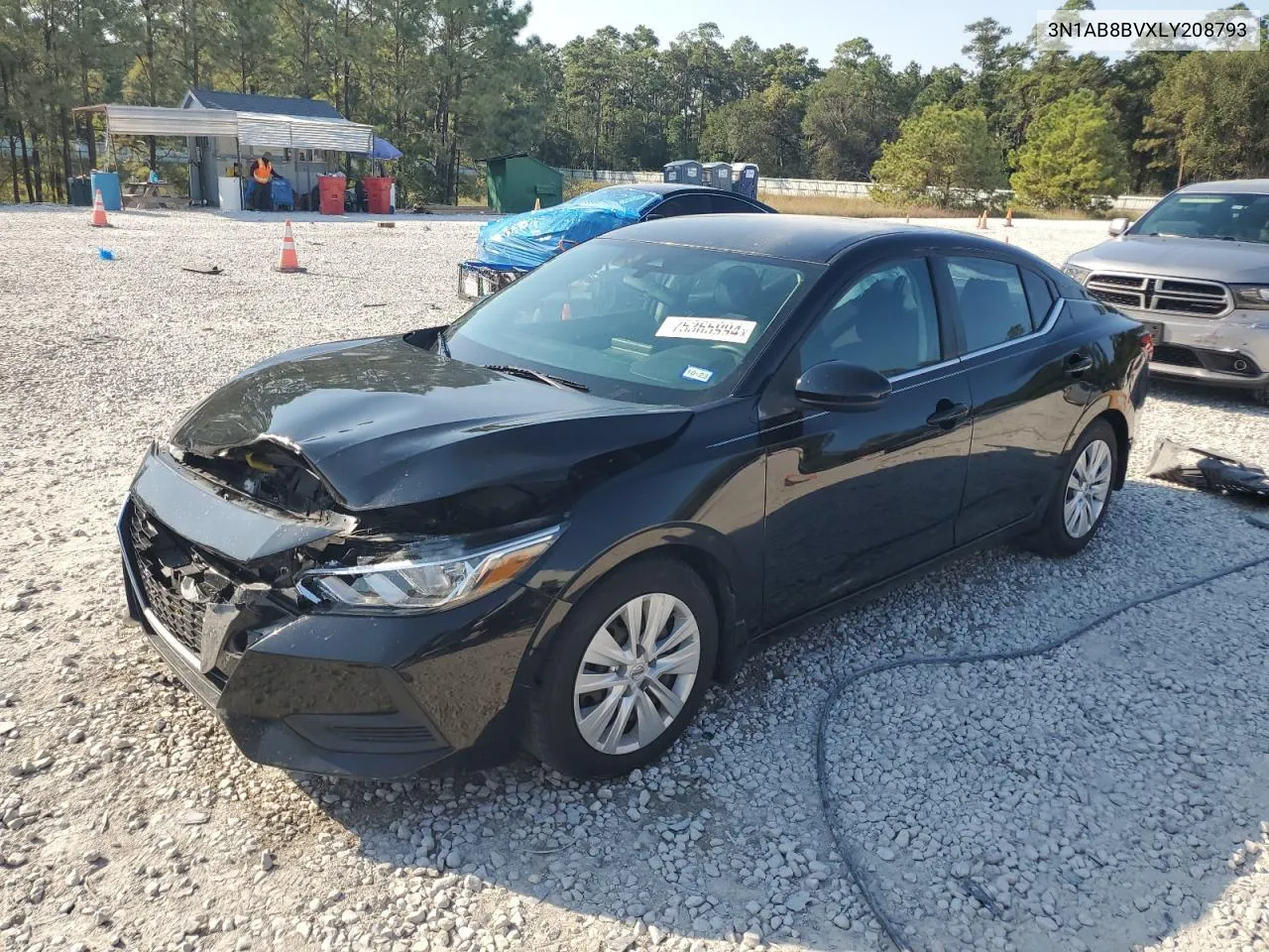 2020 Nissan Sentra S VIN: 3N1AB8BVXLY208793 Lot: 75365994