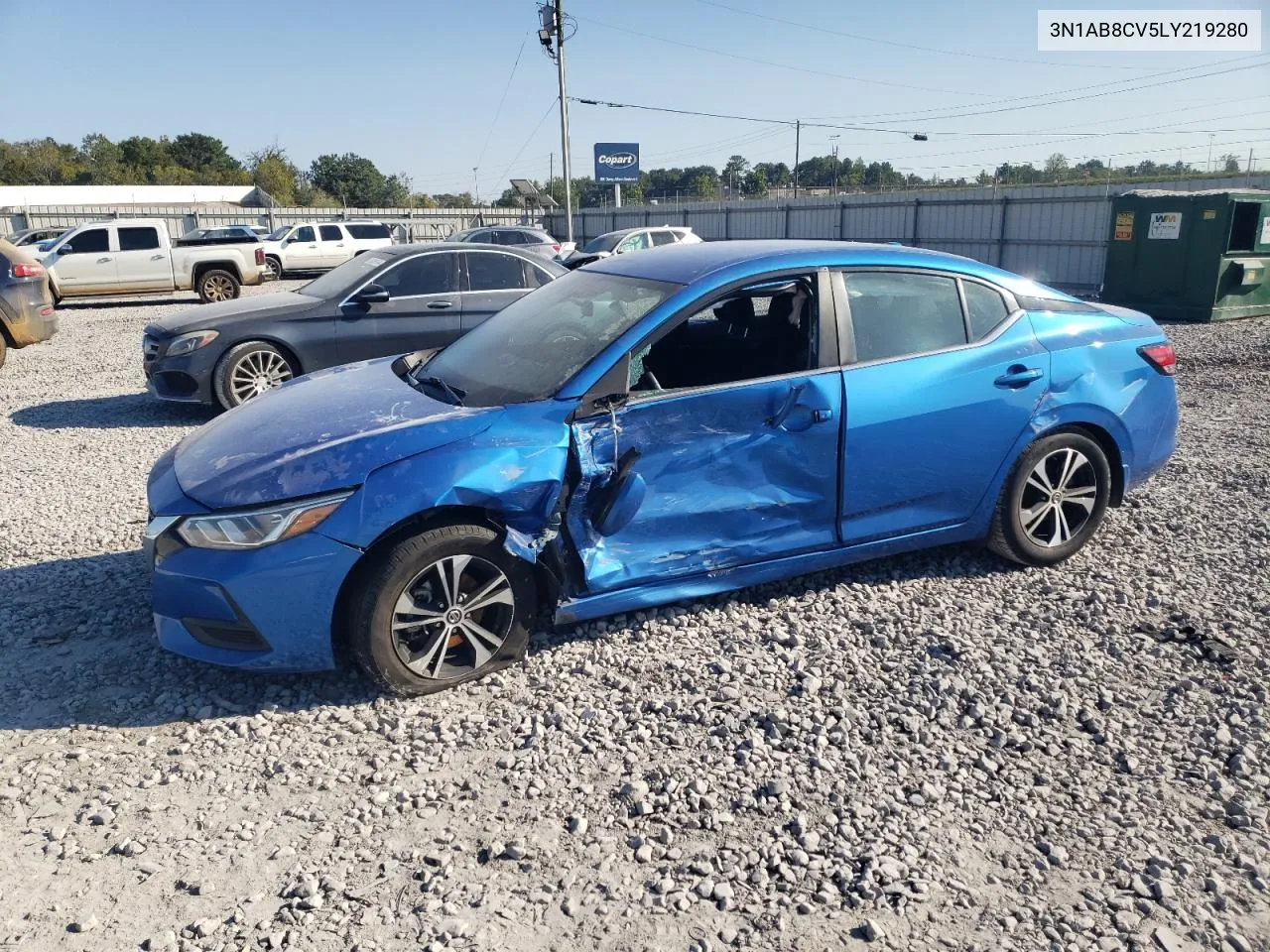 2020 Nissan Sentra Sv VIN: 3N1AB8CV5LY219280 Lot: 75470224