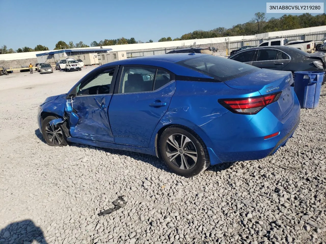 2020 Nissan Sentra Sv VIN: 3N1AB8CV5LY219280 Lot: 75470224