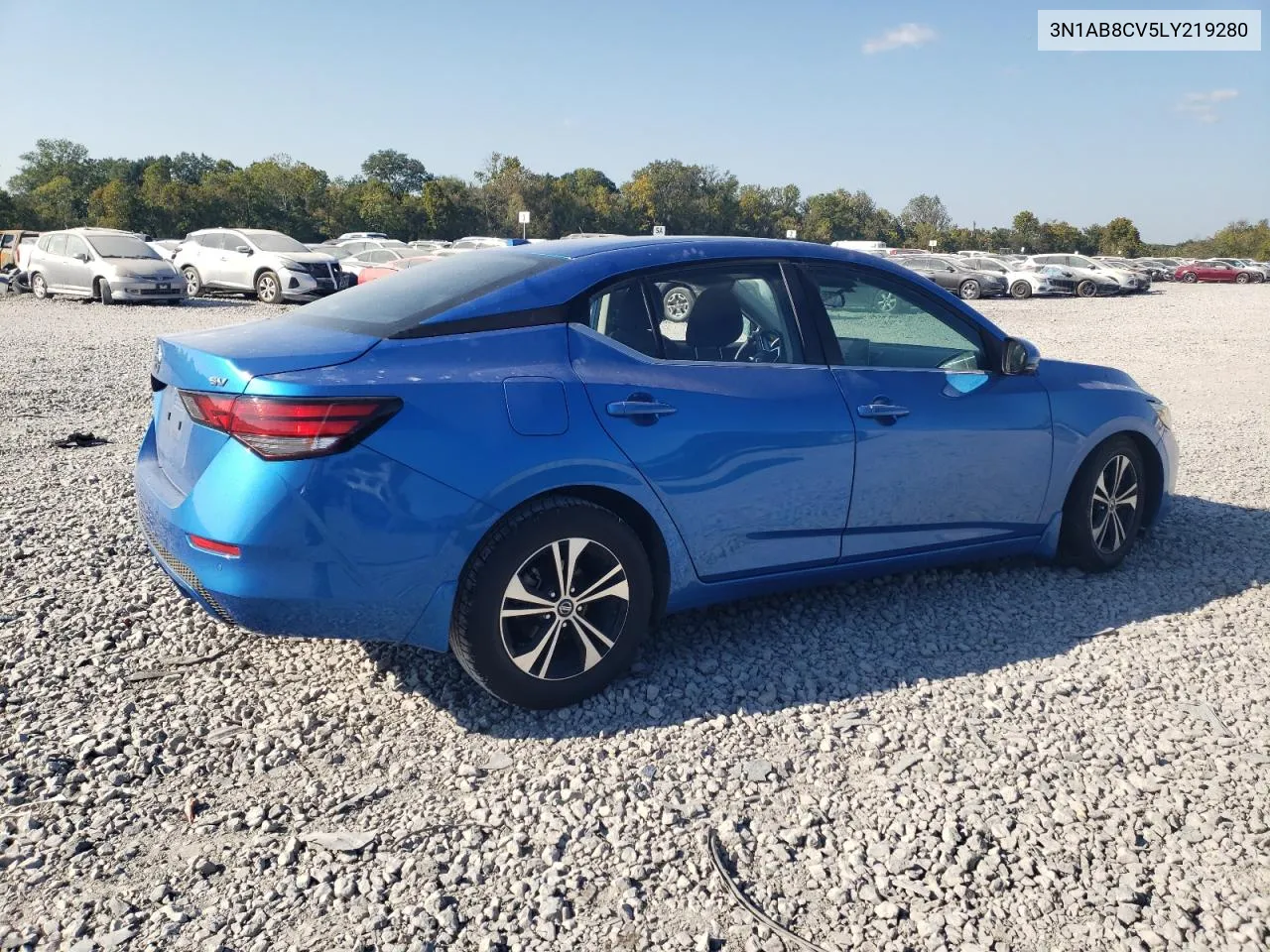 2020 Nissan Sentra Sv VIN: 3N1AB8CV5LY219280 Lot: 75470224