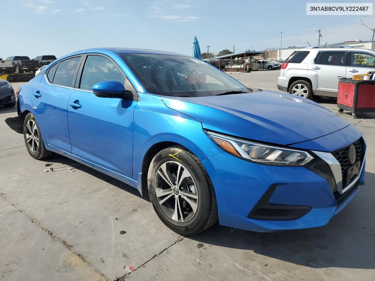 2020 Nissan Sentra Sv VIN: 3N1AB8CV9LY222487 Lot: 75557634