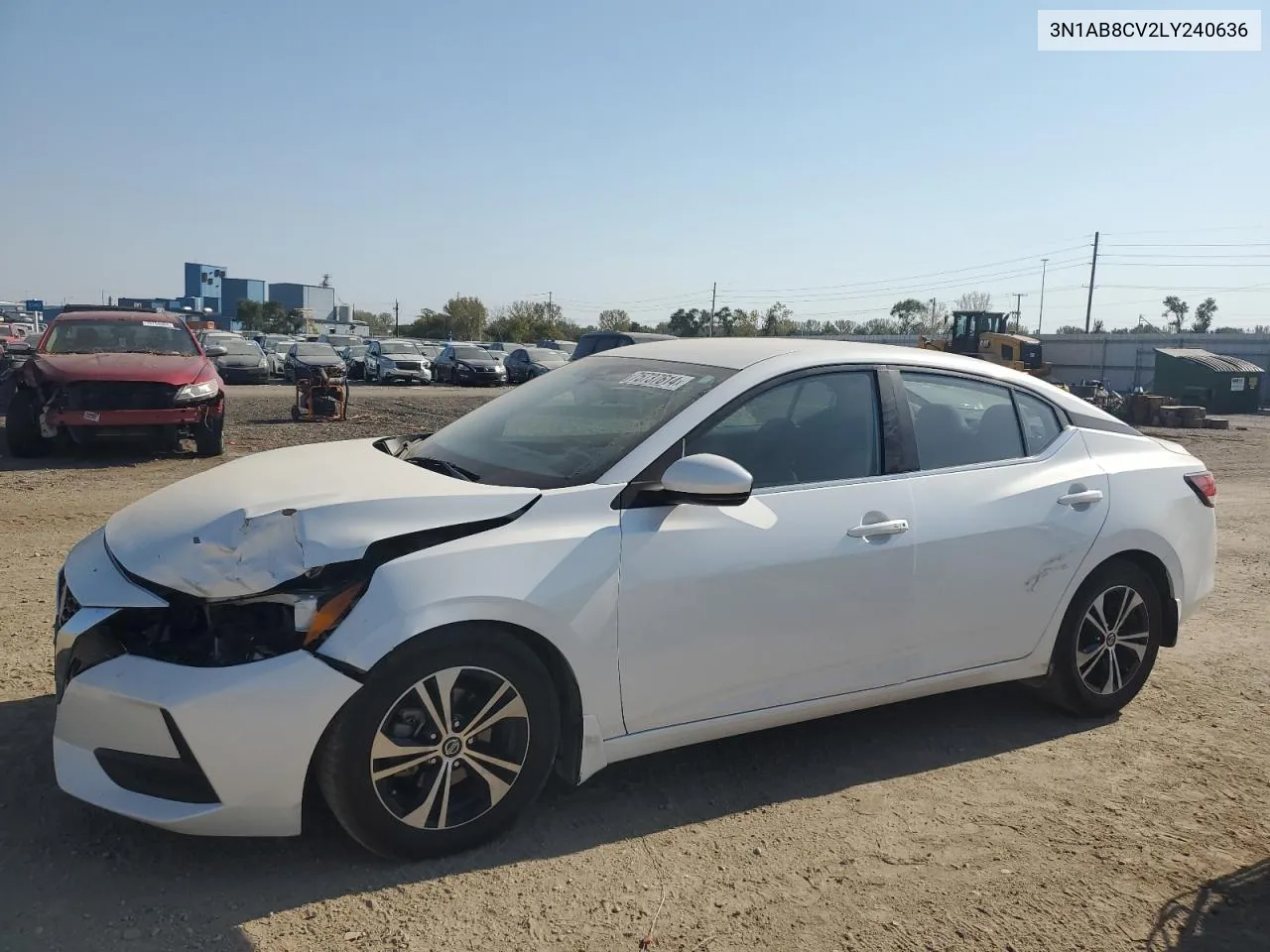 2020 Nissan Sentra Sv VIN: 3N1AB8CV2LY240636 Lot: 75737614