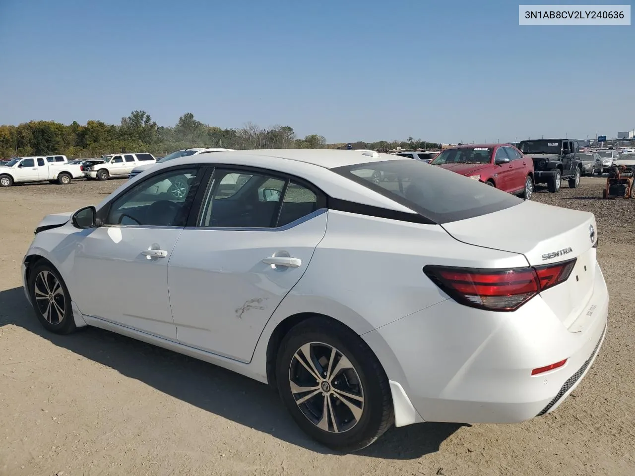 2020 Nissan Sentra Sv VIN: 3N1AB8CV2LY240636 Lot: 75737614