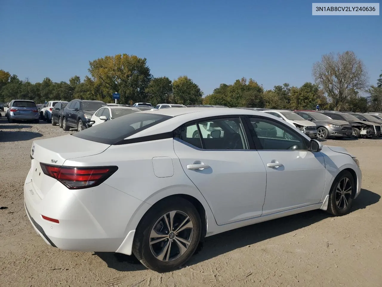 2020 Nissan Sentra Sv VIN: 3N1AB8CV2LY240636 Lot: 75737614