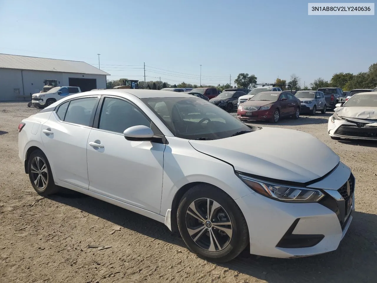 2020 Nissan Sentra Sv VIN: 3N1AB8CV2LY240636 Lot: 75737614