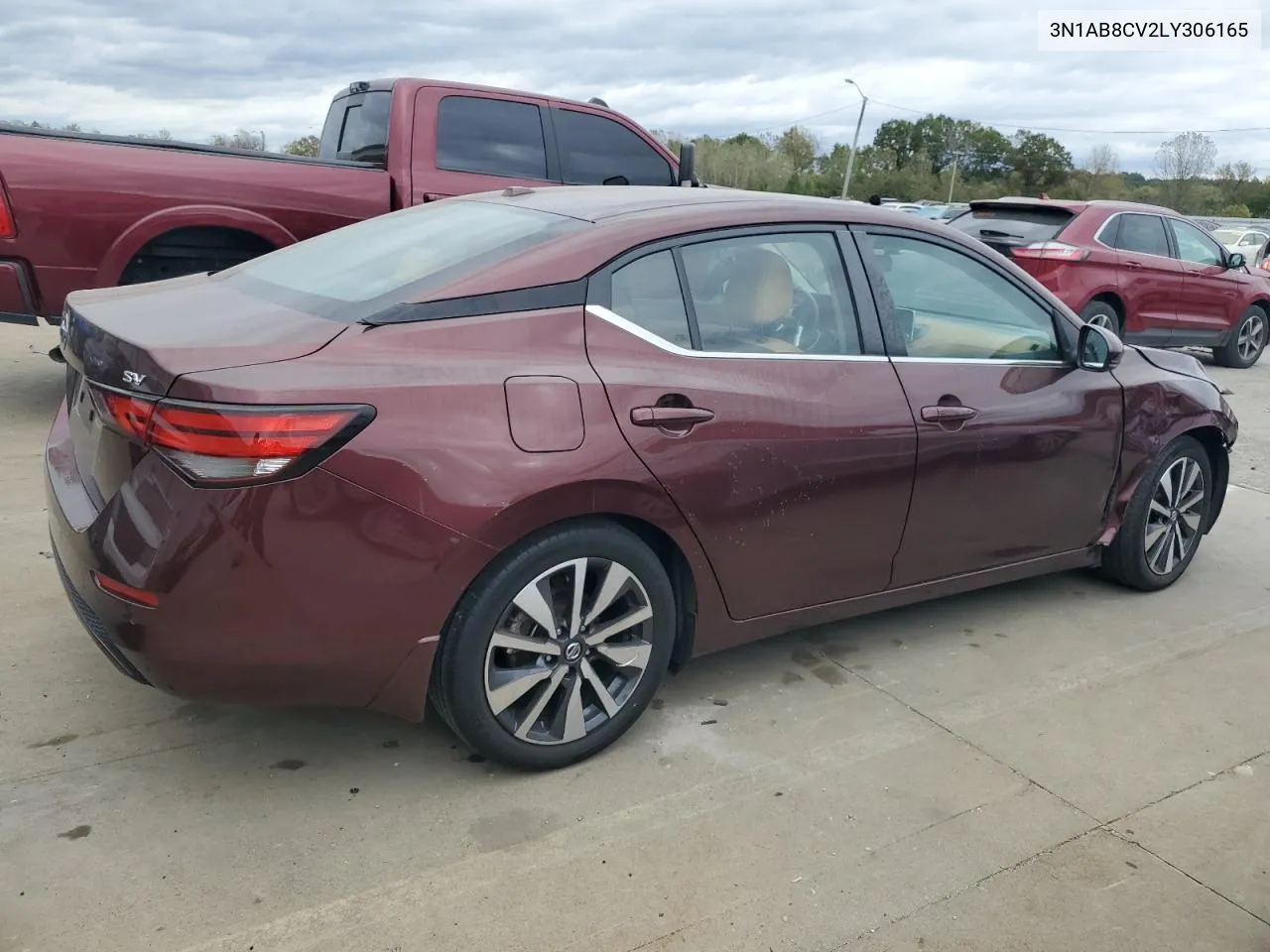 2020 Nissan Sentra Sv VIN: 3N1AB8CV2LY306165 Lot: 75837784