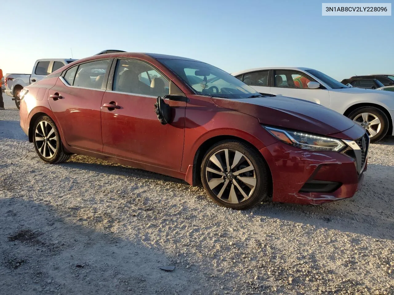 2020 Nissan Sentra Sv VIN: 3N1AB8CV2LY228096 Lot: 75907544