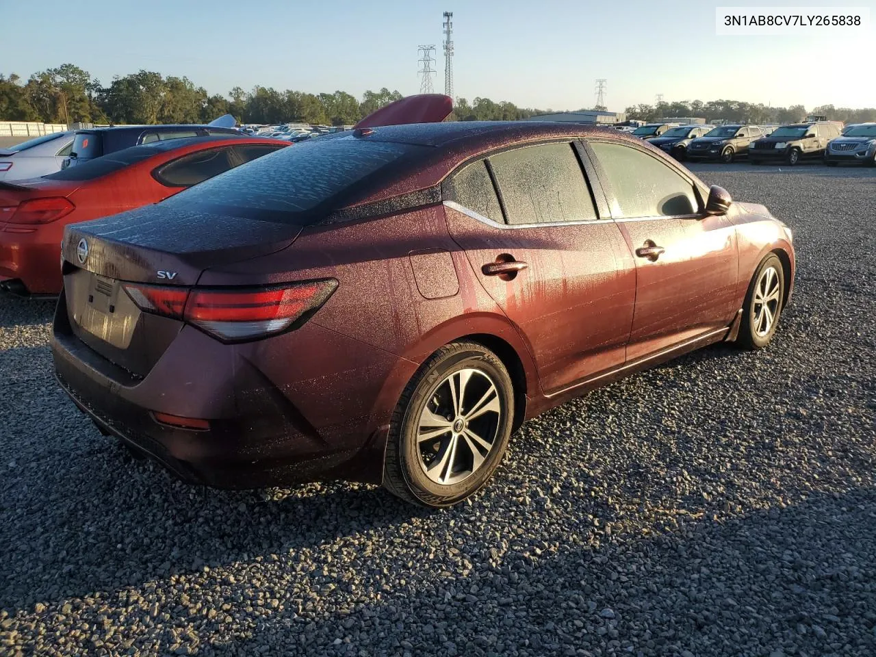 2020 Nissan Sentra Sv VIN: 3N1AB8CV7LY265838 Lot: 75947284