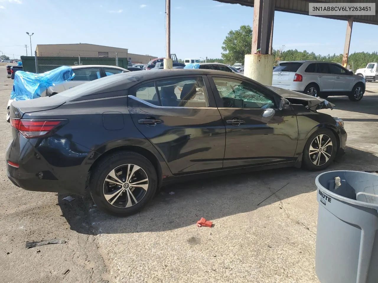 2020 Nissan Sentra Sv VIN: 3N1AB8CV6LY263451 Lot: 76026764