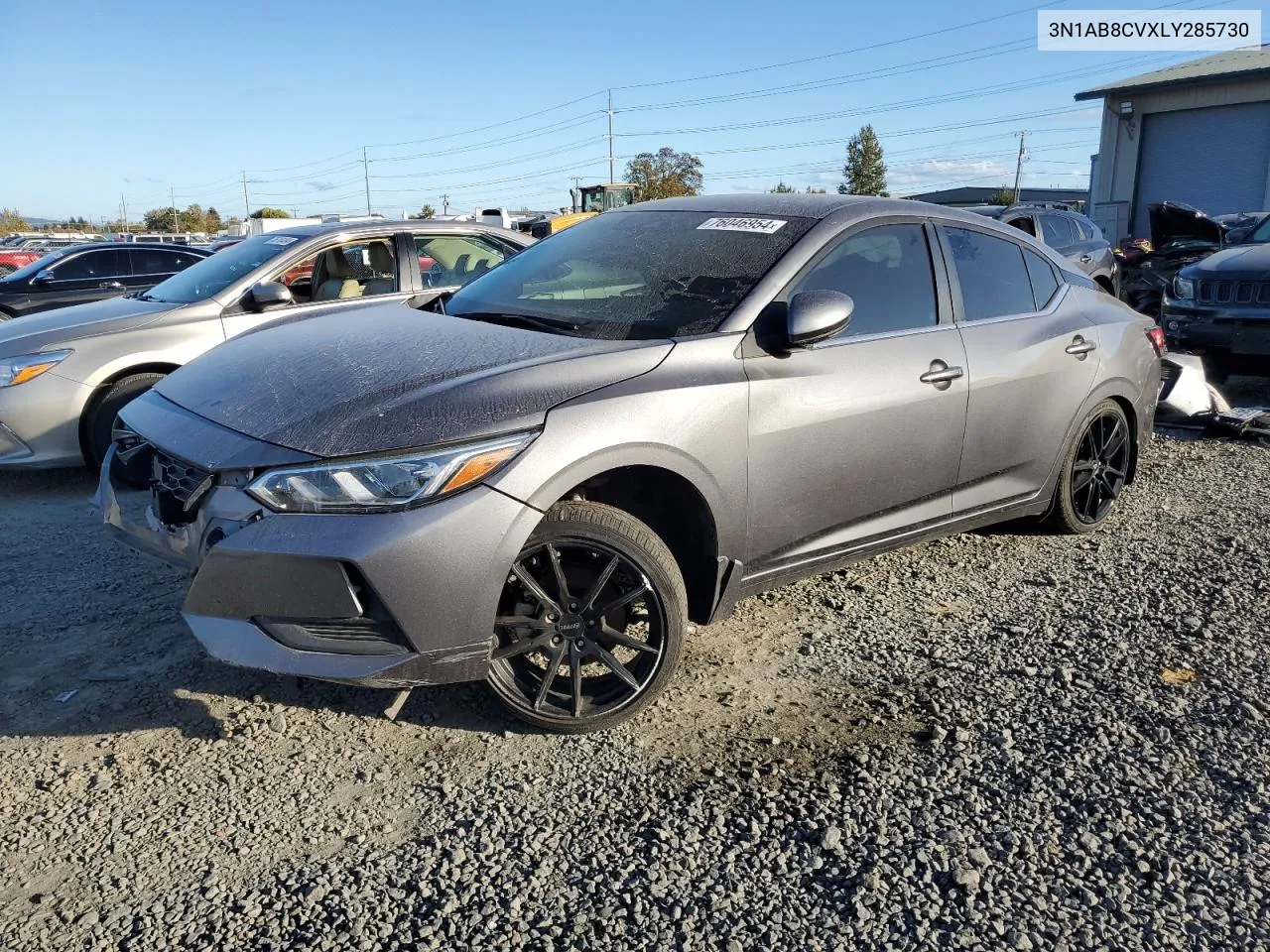 2020 Nissan Sentra Sv VIN: 3N1AB8CVXLY285730 Lot: 76046954