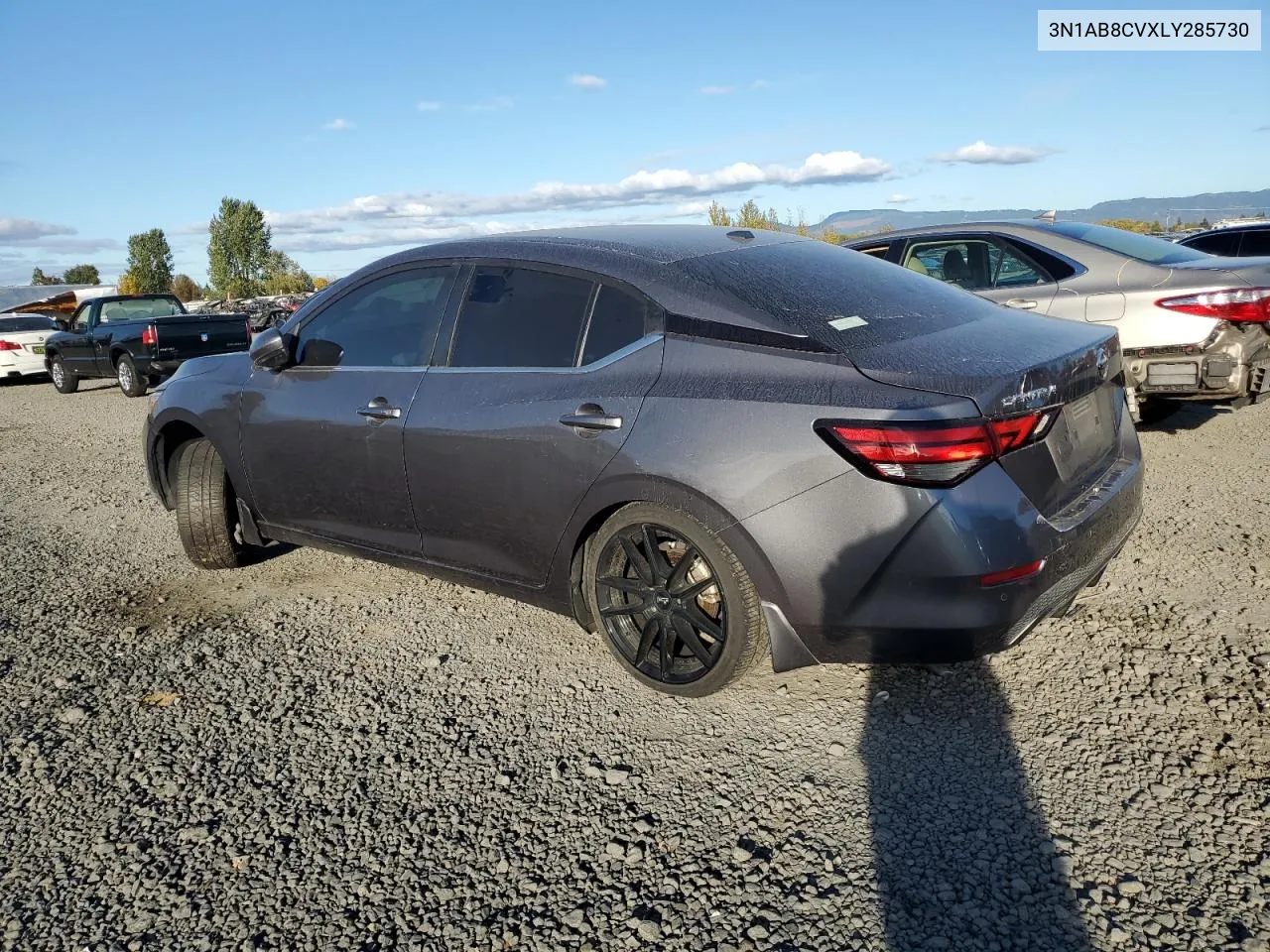 2020 Nissan Sentra Sv VIN: 3N1AB8CVXLY285730 Lot: 76046954