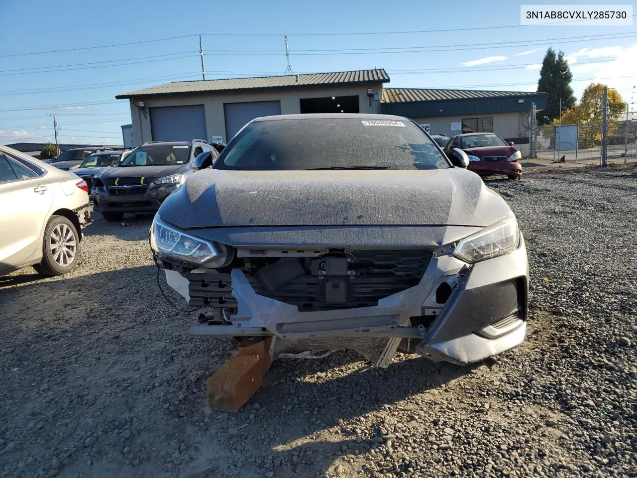 2020 Nissan Sentra Sv VIN: 3N1AB8CVXLY285730 Lot: 76046954