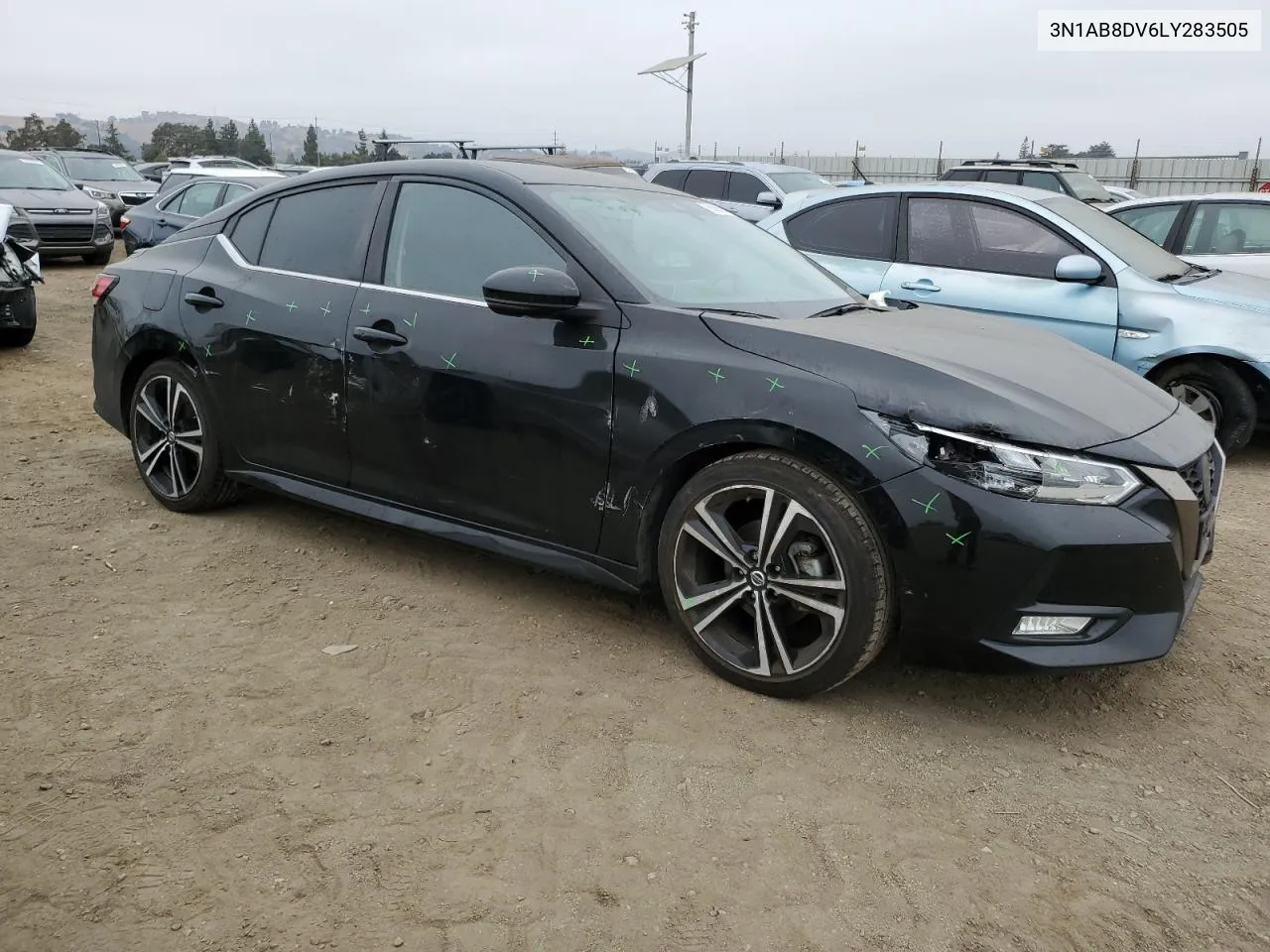 2020 Nissan Sentra Sr VIN: 3N1AB8DV6LY283505 Lot: 76086534