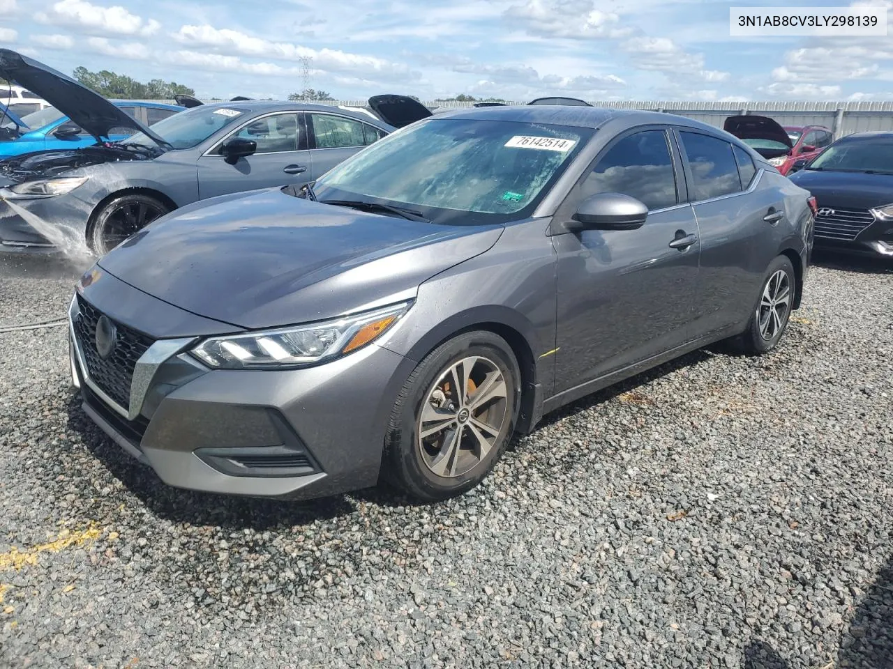 2020 Nissan Sentra Sv VIN: 3N1AB8CV3LY298139 Lot: 76142514